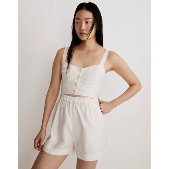 Madewell Modular Sleeveless Romper in Lighthouse - Picture 2 of 9